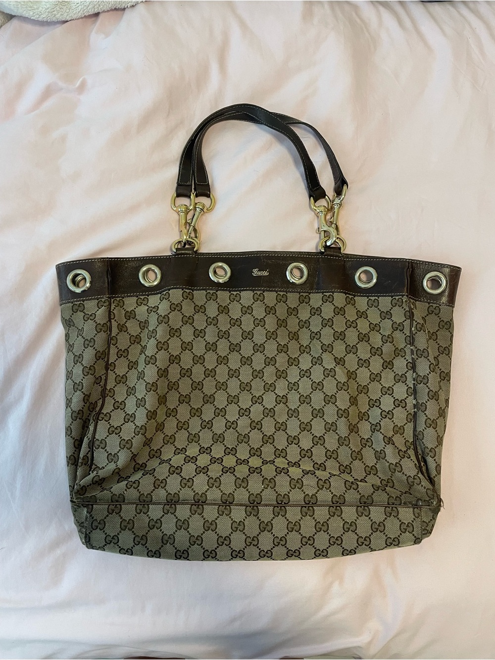 Gucci Brown GG Canvas Tote Bag 153033